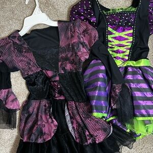 Enchanting Purple and Green Kids Witch Costume Set
